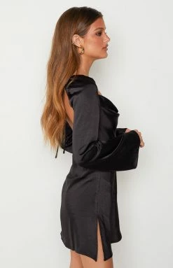 BB Exclusive Marienne Black Mini Dress New