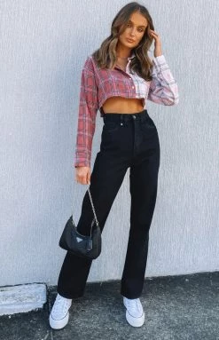 Beginning Boutique Markis Two Tone Checked Top Multi