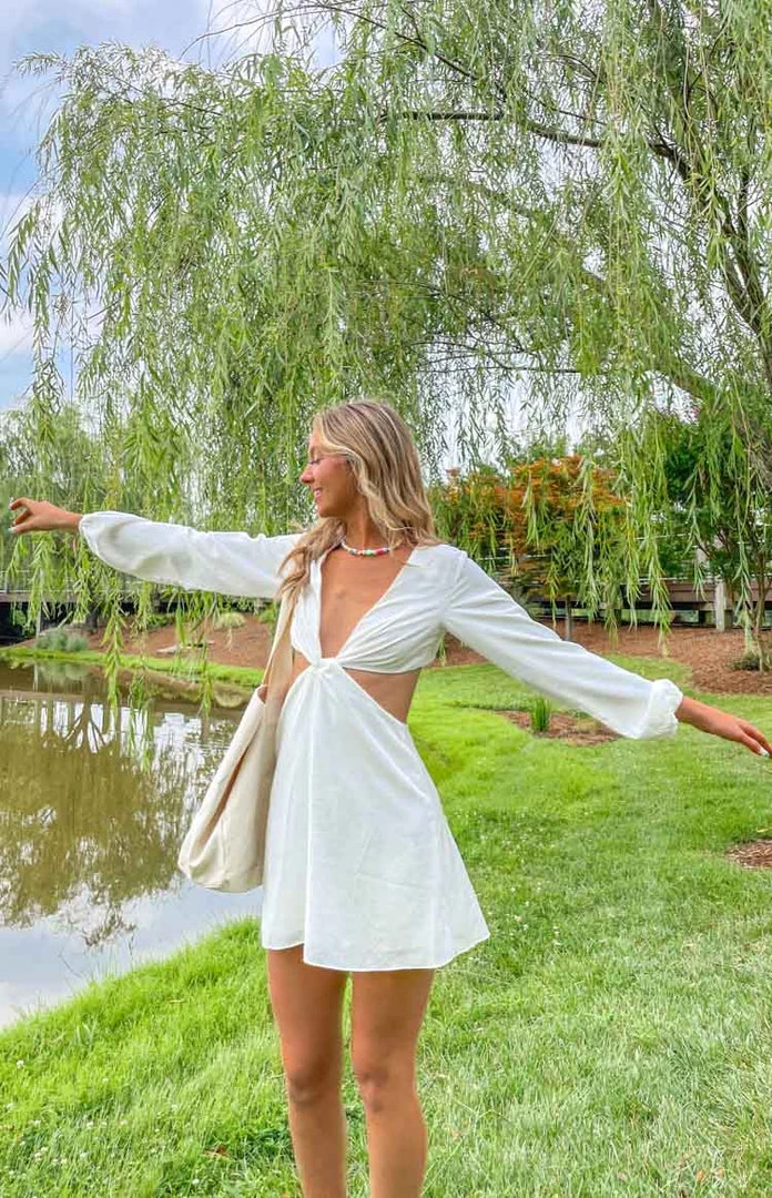 BB Exclusive Mars Twist Mini Dress White 2 BB Exclusive Mars Twist Mini Dress White