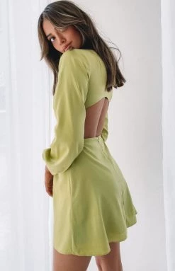 BB Exclusive Dresses Mars Twist Mini Dress Green