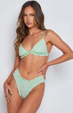 BB Exclusive Marseille Briefs Green Gingham Extended Sizes 15 BB Exclusive Marseille Briefs Green Gingham Extended Sizes