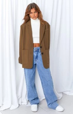 BB Exclusive Kansis Blue Uneven Waist Jeans