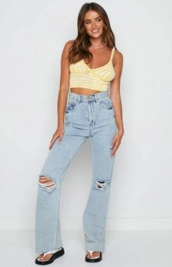 BB Exclusive Martha Yellow Crochet Bralette