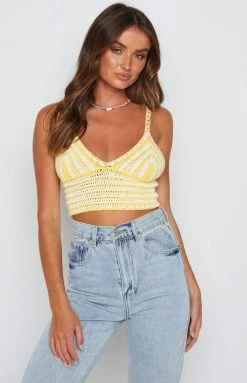BB Exclusive Martha Yellow Crochet Bralette