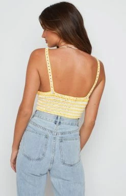 BB Exclusive Martha Yellow Crochet Bralette