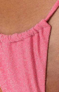 9.0 Swim Maxine Pink Bikini Bottoms