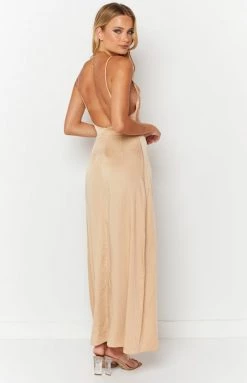 BB Exclusive Maybelle Champagne Formal Maxi Dress Dresses