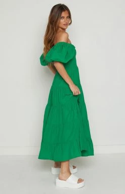 Beginning Boutique Mayfair Green Midi Dress New