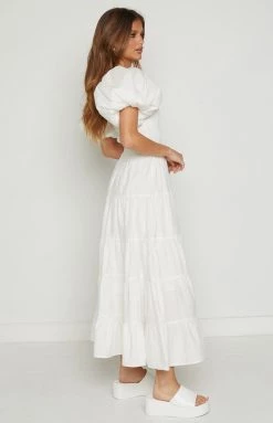 Beginning Boutique New Mayfair White Midi Dress