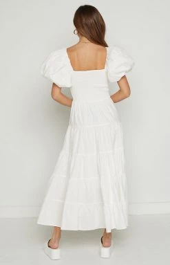 Beginning Boutique New Mayfair White Midi Dress