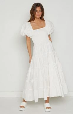 Beginning Boutique New Mayfair White Midi Dress