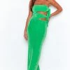 BB Exclusive Dresses Melinda Green Cut Out Maxi Dress