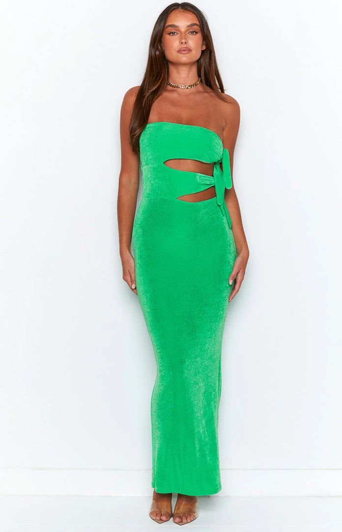 BB Exclusive Dresses Melinda Green Cut Out Maxi Dress 5 BB Exclusive Dresses Melinda Green Cut Out Maxi Dress