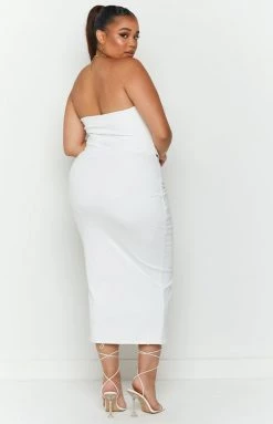 BB Exclusive Melody Midi Dress White
