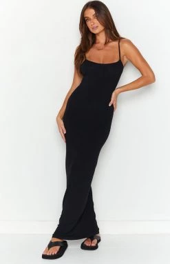 BB Exclusive Melrose Black Maxi Dress Dresses