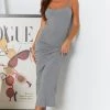 BB Exclusive New Melrose Grey Maxi Dress