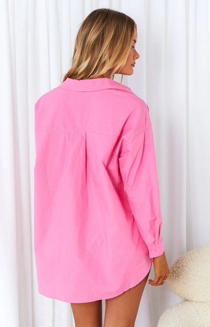 Beginning Boutique Tops Melso Pink Long Sleeve Shirt 7 Beginning Boutique Tops Melso Pink Long Sleeve Shirt