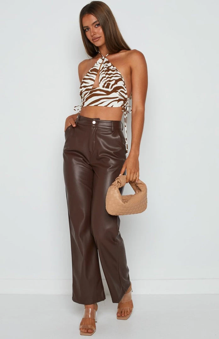 Beginning Boutique Mercie Zebra Halter Top Tops 2 Beginning Boutique Mercie Zebra Halter Top Tops