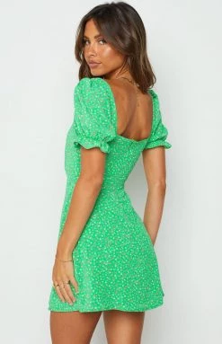 BB Exclusive Mercury Green Cut Out Mini Dress
