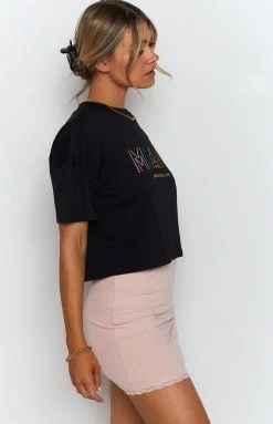 BB Exclusive Miami Cropped Tee Blk