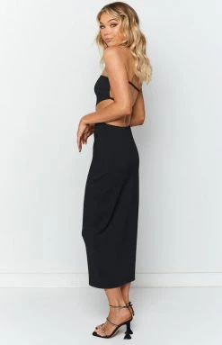 BB Exclusive Dresses Mila Black Midi Dress
