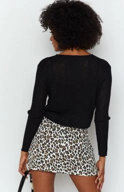 BB Exclusive Milan Mini Skirt Leopard Bottoms