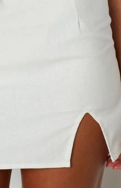 Beginning Boutique Milan Skirt White Bottoms