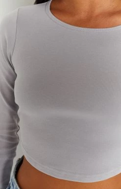 BB Exclusive New Milja Grey Open Back Top 12 BB Exclusive New Milja Grey Open Back Top