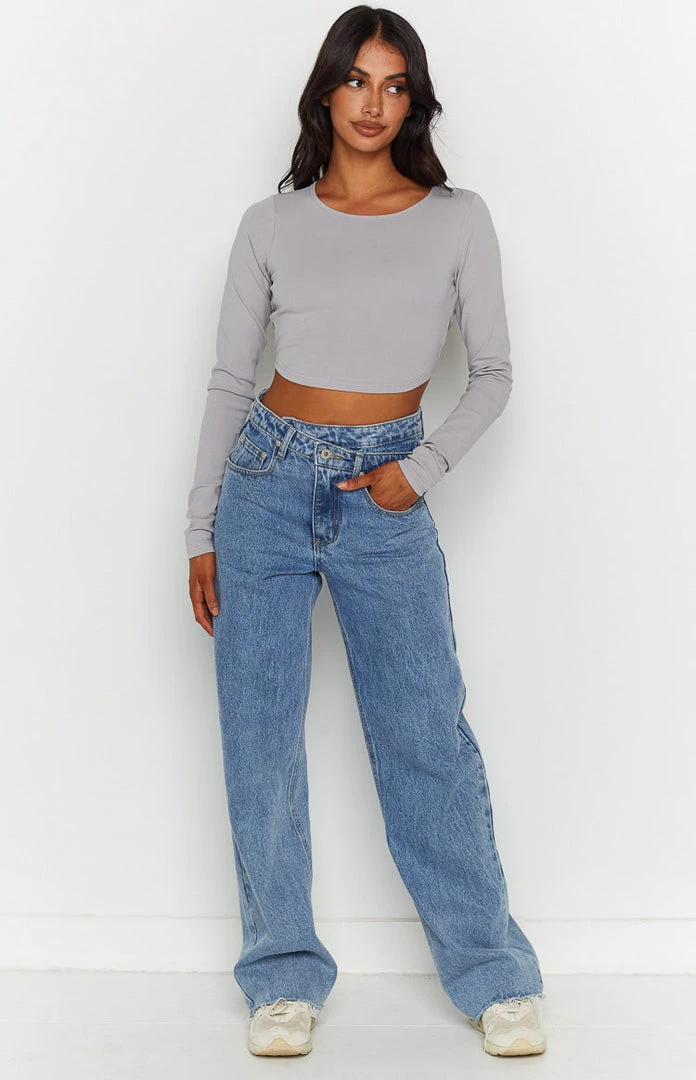 BB Exclusive New Milja Grey Open Back Top 5 BB Exclusive New Milja Grey Open Back Top