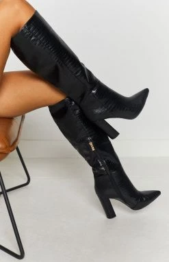 Billini Milla Boots Black Croc