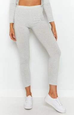 Beginning Boutique Two Piece Sets Mina Jersey Lounge Two Piece Set Grey