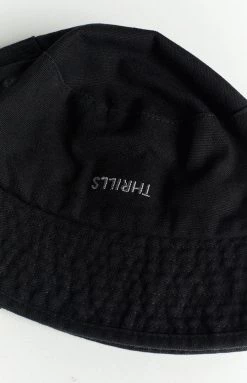 Minimal Thrills Washed Black Bucket Hat