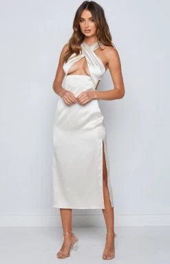BB Exclusive Dresses Mirah Cream Midi Dress
