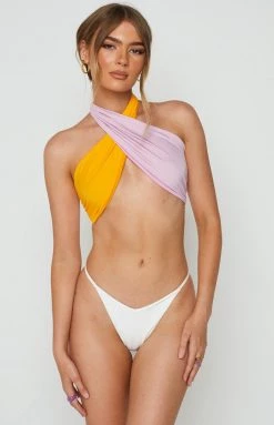 9.0 Swim Tops Miss America Top Orange