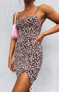 Beginning Boutique Dresses Missy Dress Black Floral