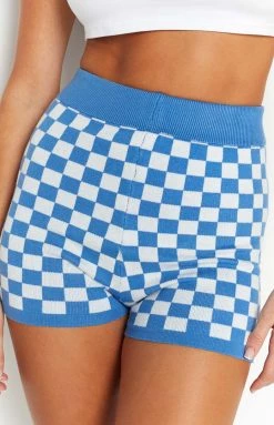 Beginning Boutique Bottoms Miyah Blue Bike Shorts 12 Beginning Boutique Bottoms Miyah Blue Bike Shorts
