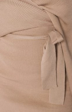 BB Exclusive Molly Wrap Knit Dress Latte Dresses 16 BB Exclusive Molly Wrap Knit Dress Latte Dresses