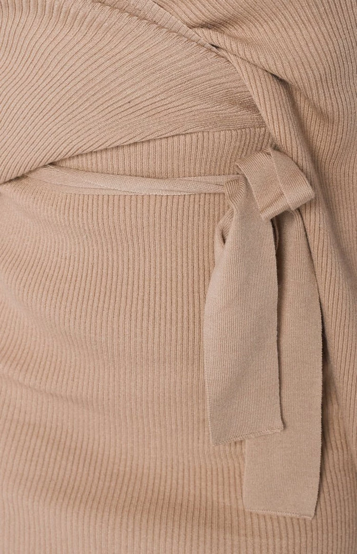 BB Exclusive Molly Wrap Knit Dress Latte Dresses 8 BB Exclusive Molly Wrap Knit Dress Latte Dresses