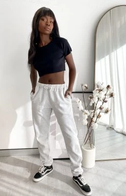 Beginning Boutique Tops Monica Crop Tee Black