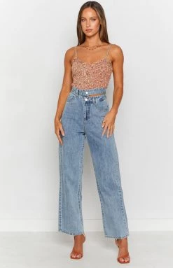 Beginning Boutique Moody Cropped Cami Multi