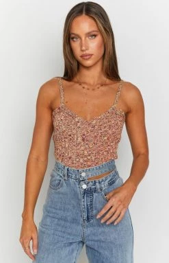 Beginning Boutique Moody Cropped Cami Multi