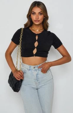BB Exclusive Tops Moscow Crop Top Black