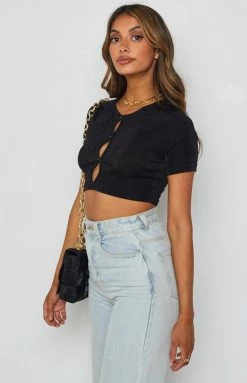 BB Exclusive Tops Moscow Crop Top Black
