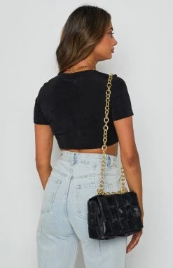 BB Exclusive Tops Moscow Crop Top Black