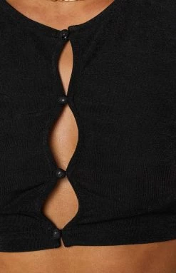 BB Exclusive Tops Moscow Crop Top Black