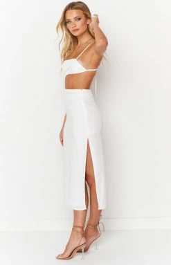 BB Exclusive Dresses Mulan White Midi Dress 9 BB Exclusive Dresses Mulan White Midi Dress