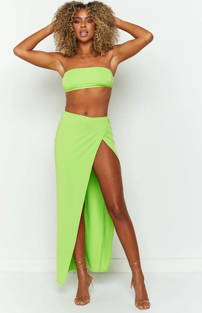 BB Exclusive Murphy Lime Midi Skirt Bottoms 2 BB Exclusive Murphy Lime Midi Skirt Bottoms