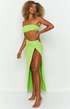 BB Exclusive Murphy Lime Midi Skirt Bottoms 10 BB Exclusive Murphy Lime Midi Skirt Bottoms