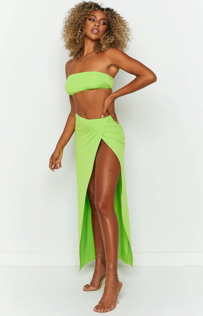 BB Exclusive Murphy Lime Midi Skirt Bottoms 4 BB Exclusive Murphy Lime Midi Skirt Bottoms