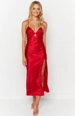 BB Exclusive Dresses My Day Red Maxi Dress